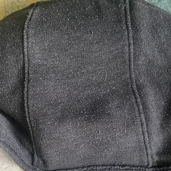 Abercrombie & Fitch Charcoal Hoodie with Faux Fur Cream Interior - Picture 3 of 4